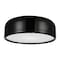 Cwi Lighting Campton 3 Light Drum Shade Flush Mount With Black Finish 9688C19-3-171 - alternate 2